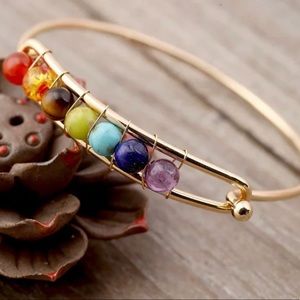 7CHAKRAS GOLD BRACELET/ Each